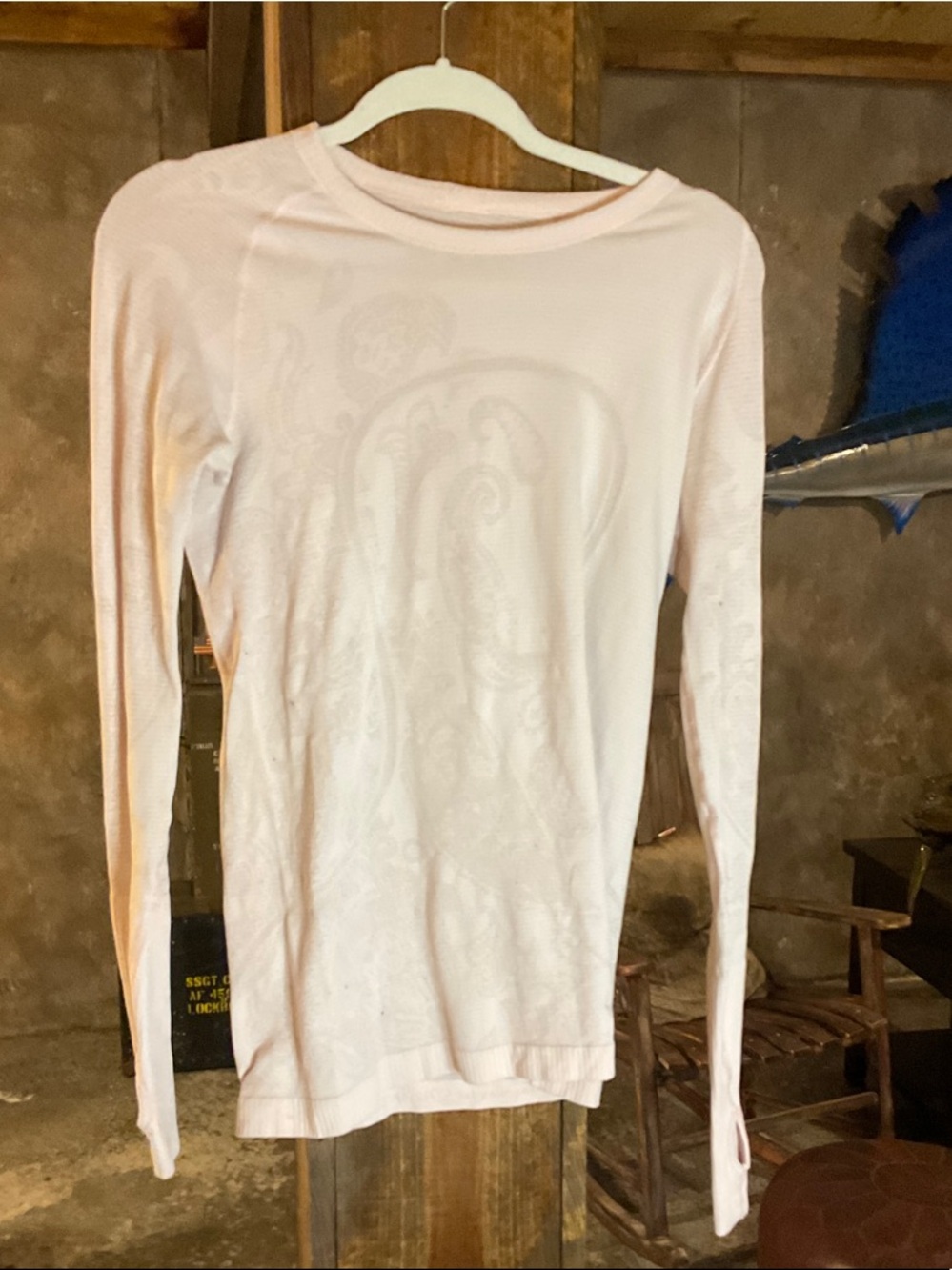 lululemon athletica Long Sleeve Tee in Light Pink